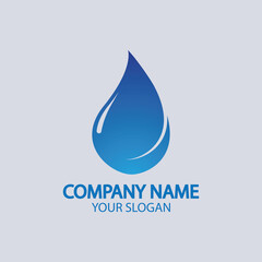 Water drop Logo Template vector
