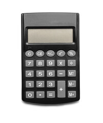 Obraz premium Digital calculator isolated on white background