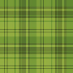 Seamless pattern in warm green colors for plaid, fabric, textile, clothes, tablecloth and other things. Vector image.