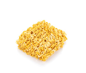 Instant noodles isolated on white background