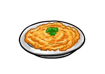 omolet cartoon jpeg whit clipping paths