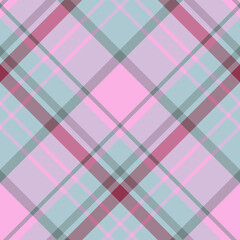 Seamless pattern in cute pink and gray colors for plaid, fabric, textile, clothes, tablecloth and other things. Vector image. 2
