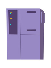 Server rack cartoon vector illustration isolated. Internet equipment for storing and processing information, database