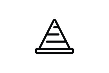 Archeology Outline Icon - Pyramid