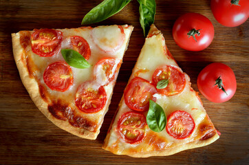 Piece of pizza Margherita