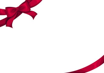 赤いリボンのフレーム
