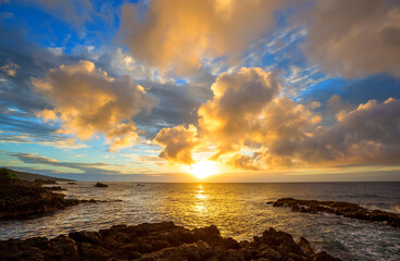 Obraz premium Hawaiian sunset