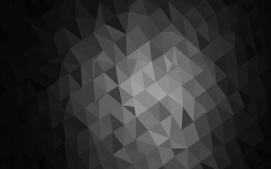 Obraz premium Dark Silver, Gray vector abstract polygonal layout.