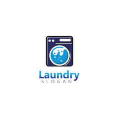 Laundry machine logo. Good for business illustration template design