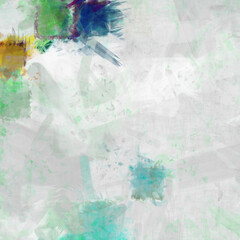 Modern art. Colorful contemporary artwork. Color strokes of paint. Brushstrokes on abstract background. Brush painting.