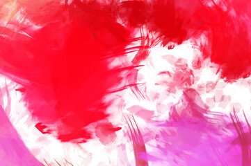 Artistic abstract background. Texture painted wallpaper. Creative illustration with strokes of paint. Brush pattern painting.