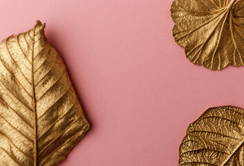 Golden Hazelnut, Poinsettia and geranium leaves.