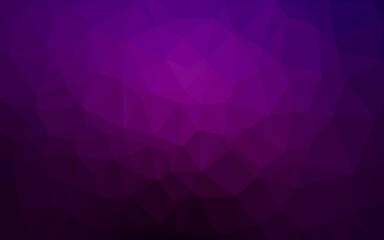 Obraz premium Dark Purple vector abstract polygonal cover.