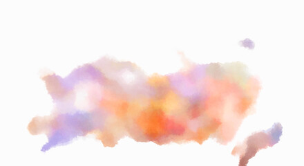 Watercolor painted background. Abstract Illustration wallpaper. Brush stroked painting. 2D Illustration.