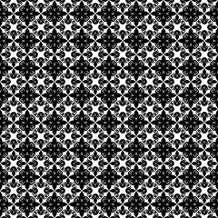 black and white seamless floral pattern. template, cover, print.