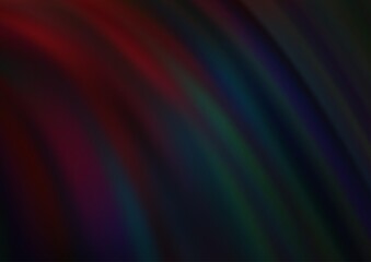 Dark Blue, Red vector background with liquid shapes.