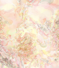 Fototapeta premium Modern painting of soothing brush strokes resembling alcohol inks. Watercolor abstract painting with pastel colors for poster, wall art, banner, card, book cover or packaging.