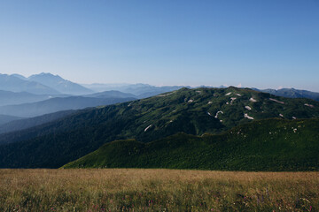 The nature of the Caucasus. Mountain landscapes