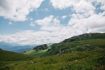 The nature of the Caucasus. Mountain landscapes