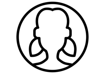 Symbol of Employee Thin line Icon of Different People. Stroke Pictogram Graphic for Web Design. Quality Outline Vector Symbol Concept. Premium Mono Linear Beautiful Plain Laconic Logo