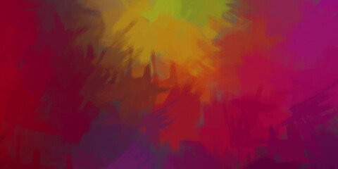 Brush stroked painting. Artistic vibrant and colorful wallpaper. Chaotic painting. Brushed Painted Abstract Background.