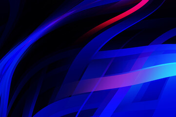 Fluid abstract background with colorful gradient. 2D illustration of modern movement.