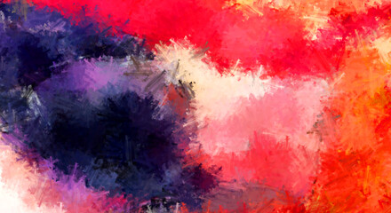 Brushed Painted Abstract Background. Brush stroked painting. Strokes of paint. 2D Illustration.