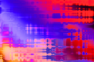 Obraz premium Abstract background. Geometrical elements on aged grunge texture. Graphic illustration with different color patterns.