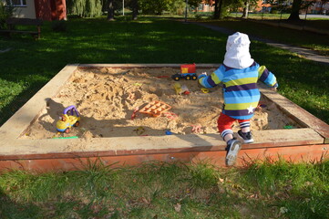 child playing in the park