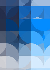 Layers of circular shapes creating a colorful and vibrant design. Digital illustration of circles layout. Futuristic design template.