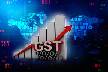 3d rendering Stock market online business concept. business Graph 
