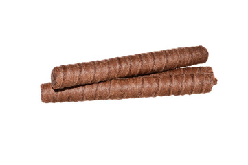 chocolate chip cookies isolated on white background