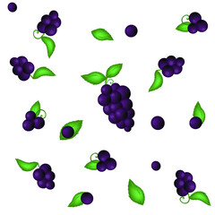 grapes seamless pattern