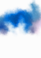 Watercolor painted background. Abstract Illustration wallpaper. Brush stroked painting. 2D Illustration.