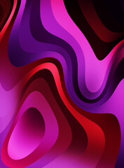 Fluid abstract background with colorful gradient. 2D illustration of modern movement.
