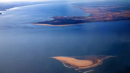 oleron island aerial view in atlantic ocean ile d'oléron dans l'océan atlantique vue du ciel et d'avion © Olivier