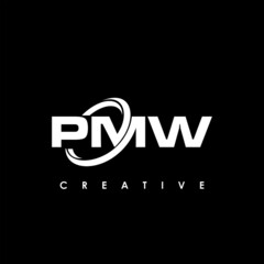 PMW Letter Initial Logo Design Template Vector Illustration