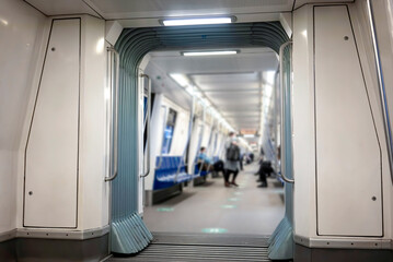 Interior of a subway in Bucharest, Romania