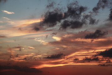 atardecer en el campo 