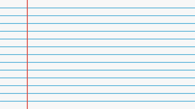 Paper sheet line background. Pattern with paper page notebook. Vector design template. White blank notebook mockup isolated. Vector illustration.