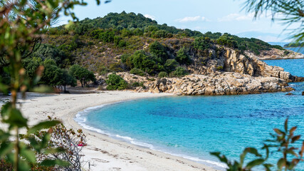 Fototapeta na wymiar Beach of Aegean sea, Greece