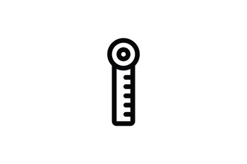 Archeology Outline Icon - Ruler
