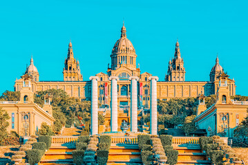 Fototapeta premium National Museum in Barcelona (Museu Nacional d Art de Catalunya)