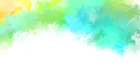 Brushed Painted Abstract Background. Brush stroked painting. Strokes of paint. 2D Illustration. - 399511566