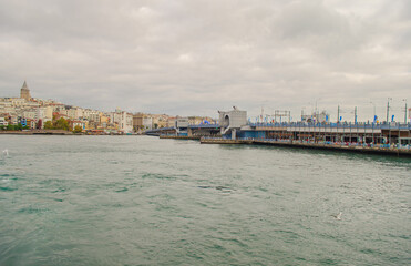 Galata Bridge in Istanbul (Turkey)