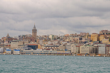 View of Istanbul from the gulf (Turkey)