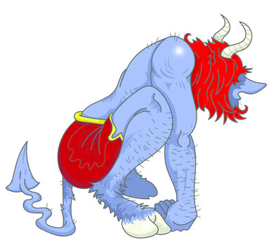 D&eacute;mon bleu