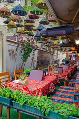 Street cafe in Istanbul (Turkey)