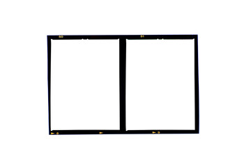 Medium format color film frame.With white space.