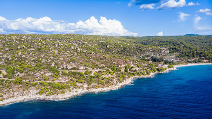 Aegean sea coast of Greece